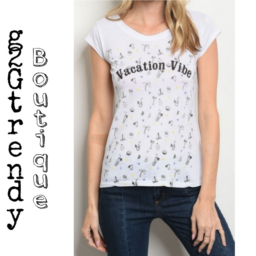 🇺🇸vacation vibe print top